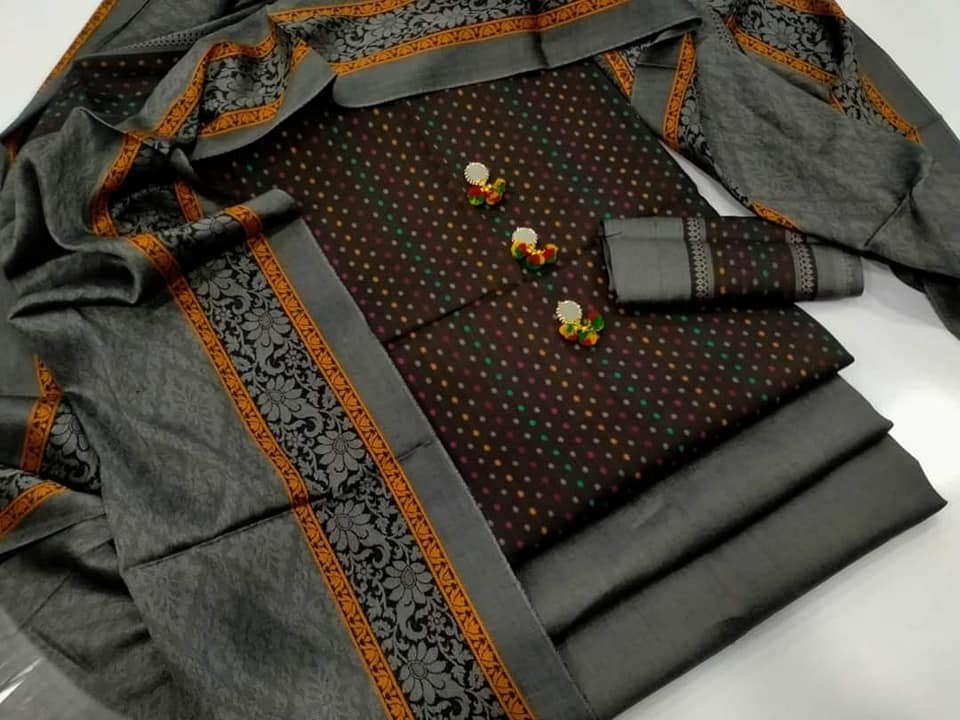 WINTER SILK DIGITAL PRINTED 3-PIECE - DP#11